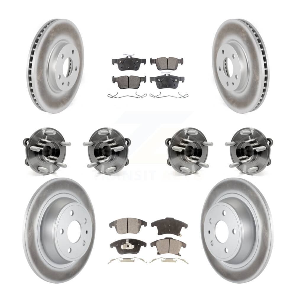 Transit Auto - KBB-112786 - Front and Rear Wheel Bearing and Hub Assembly Kits