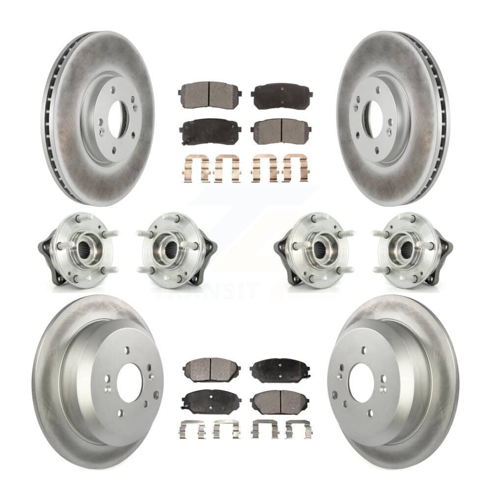 Transit Auto - KBB-112869 - Front and Rear Wheel Bearing and Hub Assembly Kits