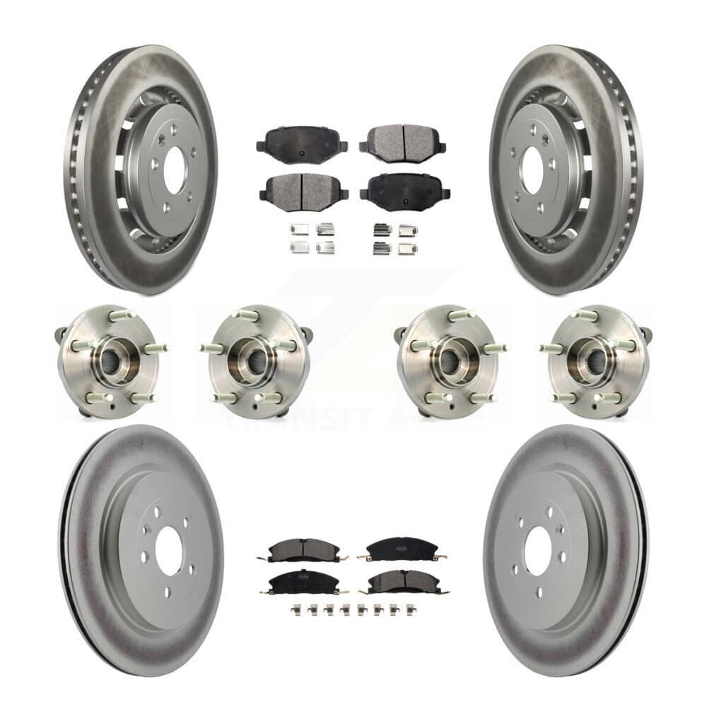 Transit Auto - KBB-112880 - Front and Rear Wheel Bearing and Hub Assembly Kits