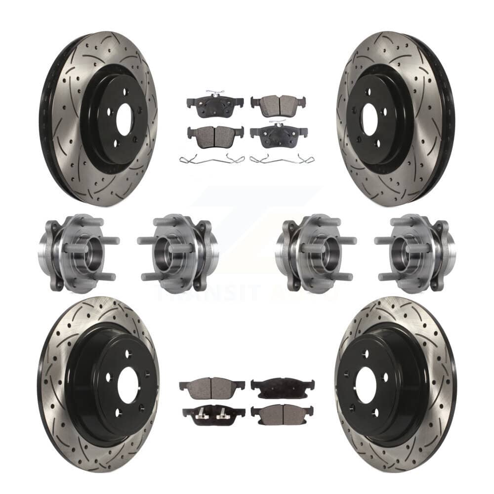 Transit Auto - KBB-113543 - Front and Rear Wheel Bearing and Hub Assembly Kits