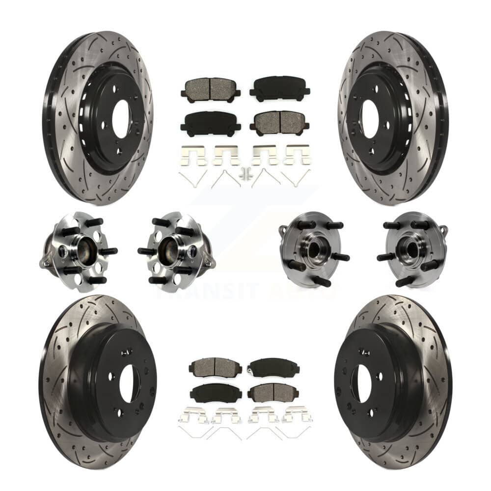 Transit Auto - KBB-113580 - Front and Rear Wheel Bearing and Hub Assembly Kits