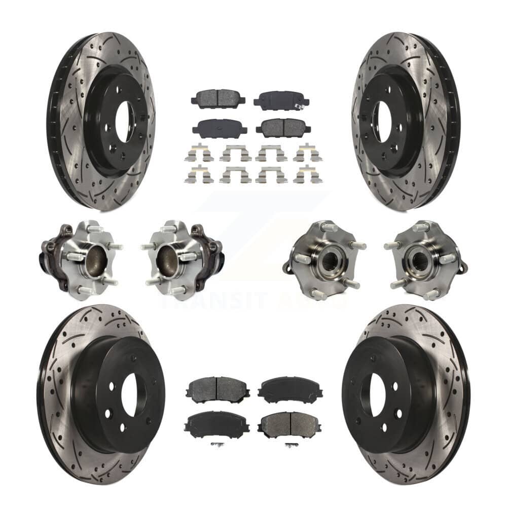 Transit Auto - KBB-113592 - Front and Rear Wheel Bearing and Hub Assembly Kits
