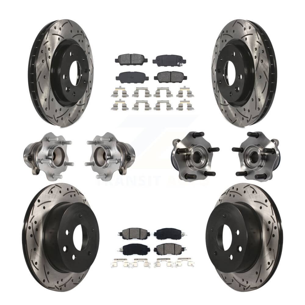 Transit Auto - KBB-113595 - Front and Rear Wheel Bearing and Hub Assembly Kits