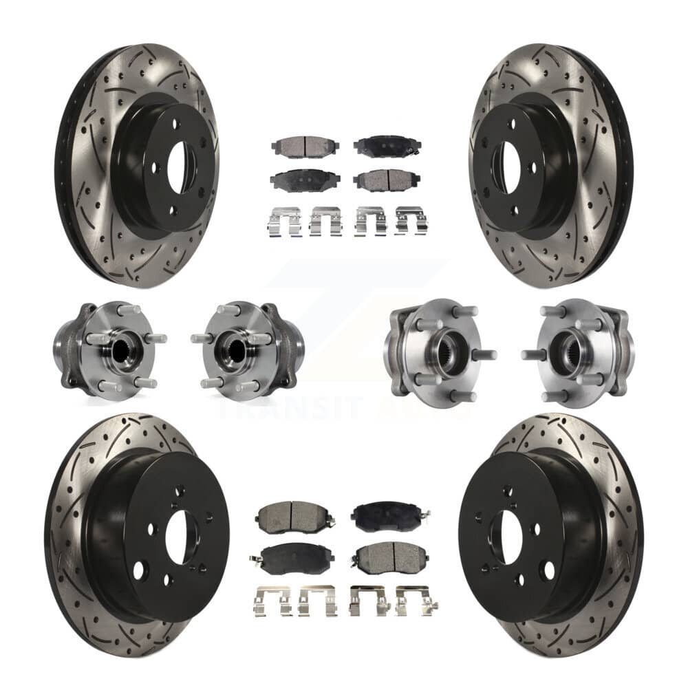 Transit Auto - KBB-113640 - Front and Rear Wheel Bearing and Hub Assembly Kits