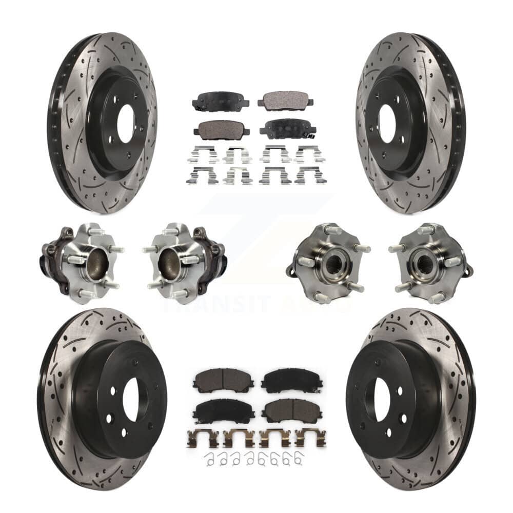 Transit Auto - KBB-113646 - Front and Rear Wheel Bearing and Hub Assembly Kits
