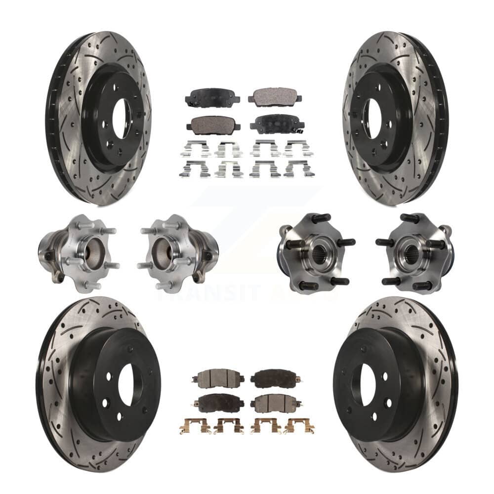 Transit Auto - KBB-113648 - Front and Rear Wheel Bearing and Hub Assembly Kits