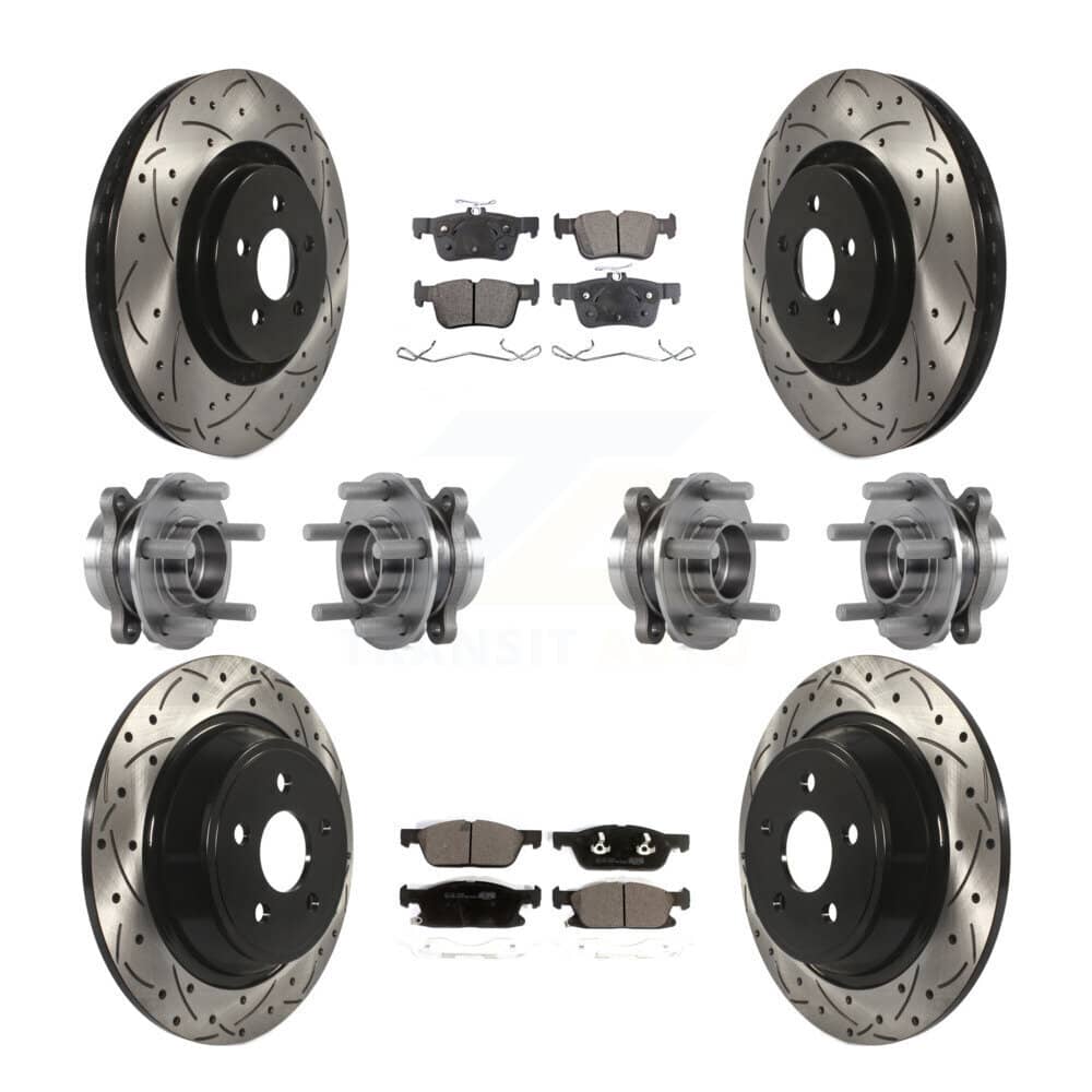 Transit Auto - KBB-113665 - Front and Rear Wheel Bearing and Hub Assembly Kits