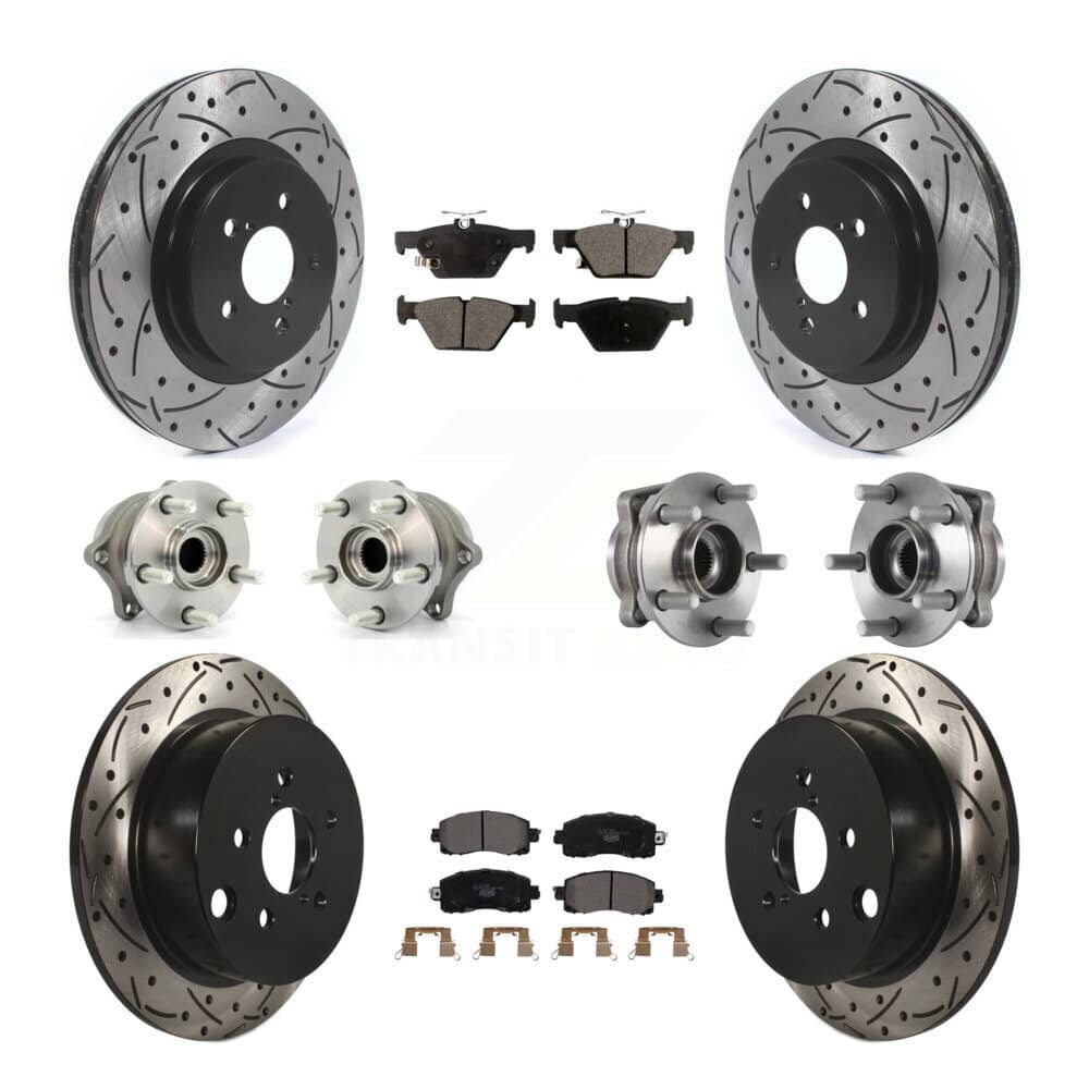 Transit Auto - KBB-114566 - Front and Rear Wheel Bearing and Hub Assembly Kits