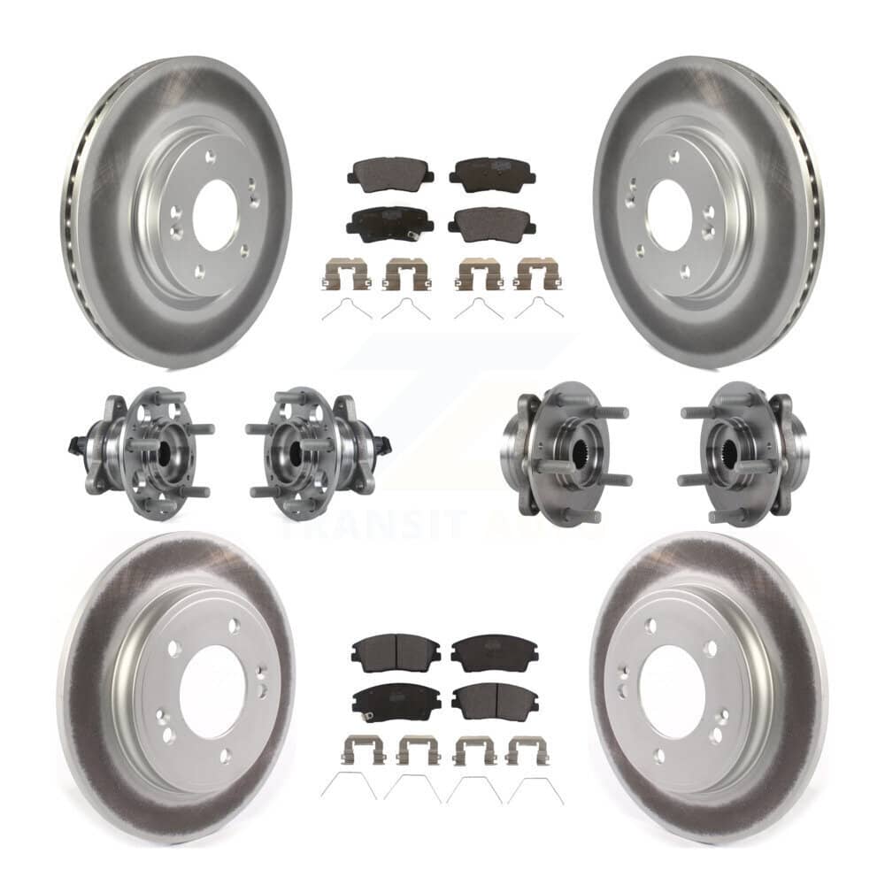 Transit Auto - KBB-114744 - Front and Rear Wheel Bearing and Hub Assembly Kits