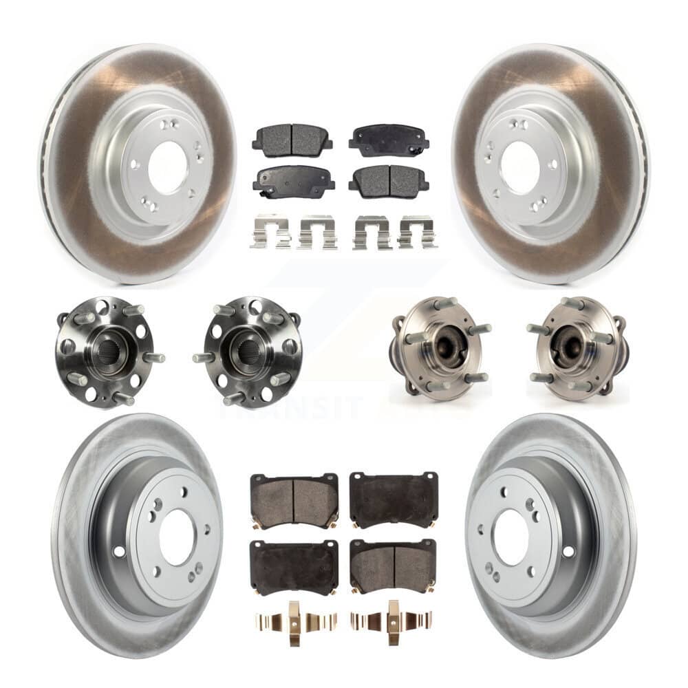 Transit Auto - KBB-114937 - Front and Rear Wheel Bearing and Hub Assembly Kits
