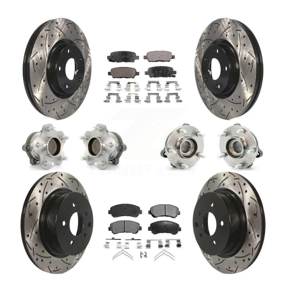 Transit Auto - KBB-115081 - Front and Rear Wheel Bearing and Hub Assembly Kits