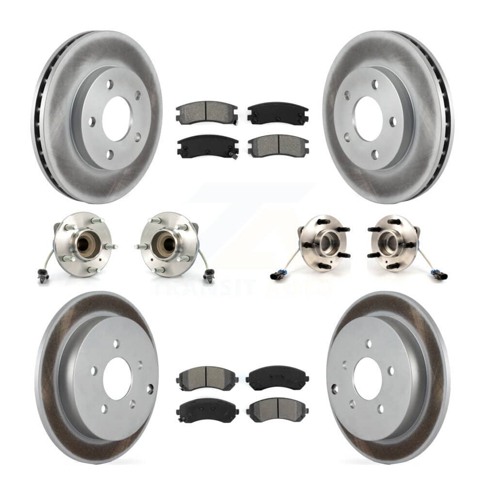 Transit Auto - KBB-115386 - Front and Rear Wheel Bearing and Hub Assembly Kits