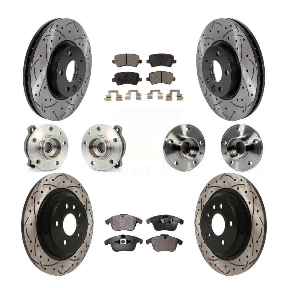 Transit Auto - KBB-115733 - Front and Rear Wheel Bearing and Hub Assembly Kits