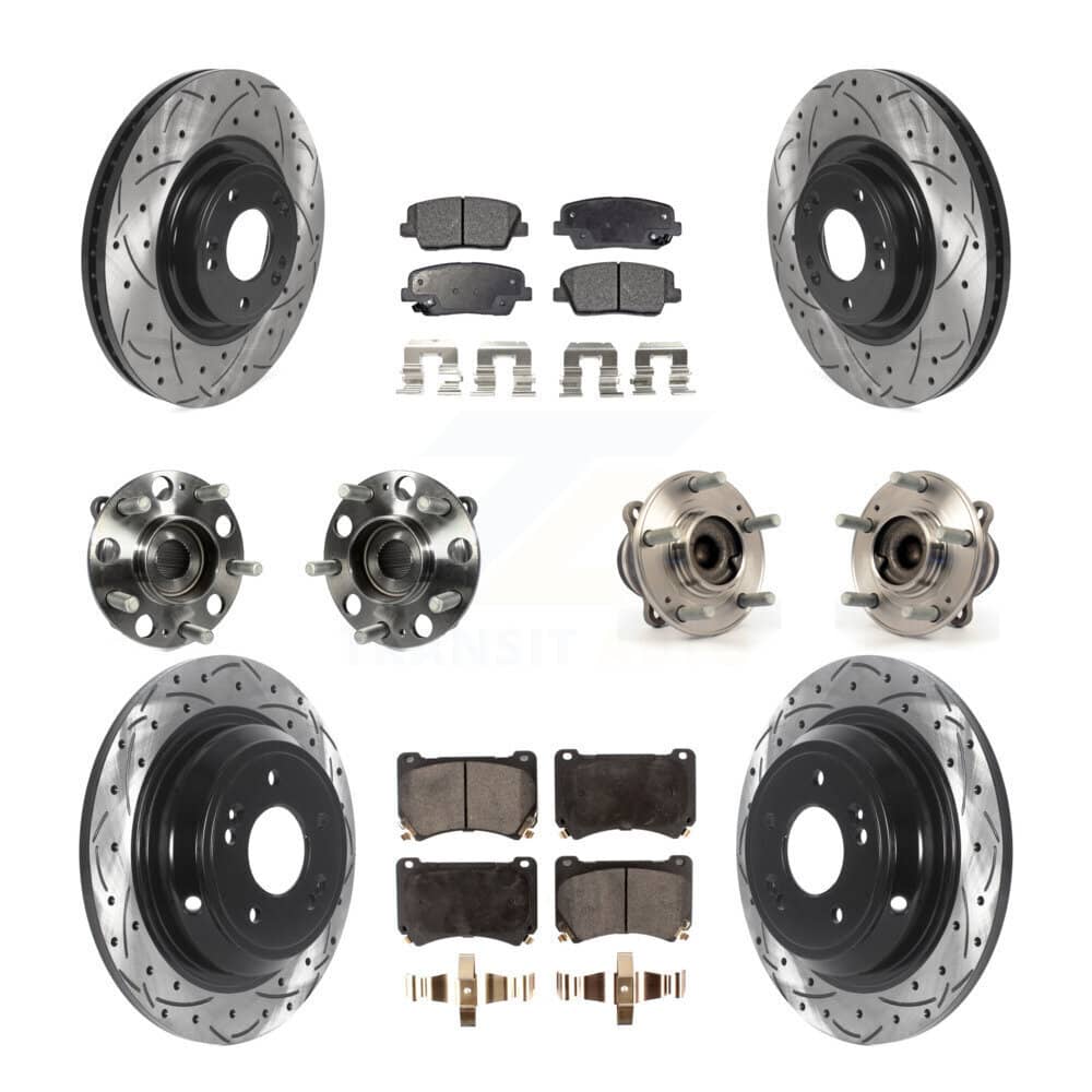 Transit Auto - KBB-115735 - Front and Rear Wheel Bearing and Hub Assembly Kits