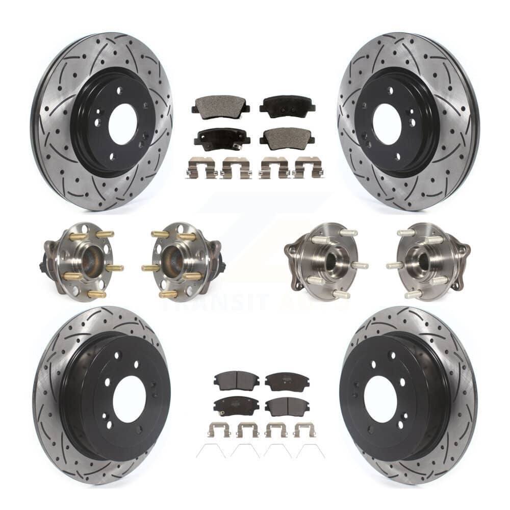 Transit Auto - KBB-115754 - Front and Rear Wheel Bearing and Hub Assembly Kits