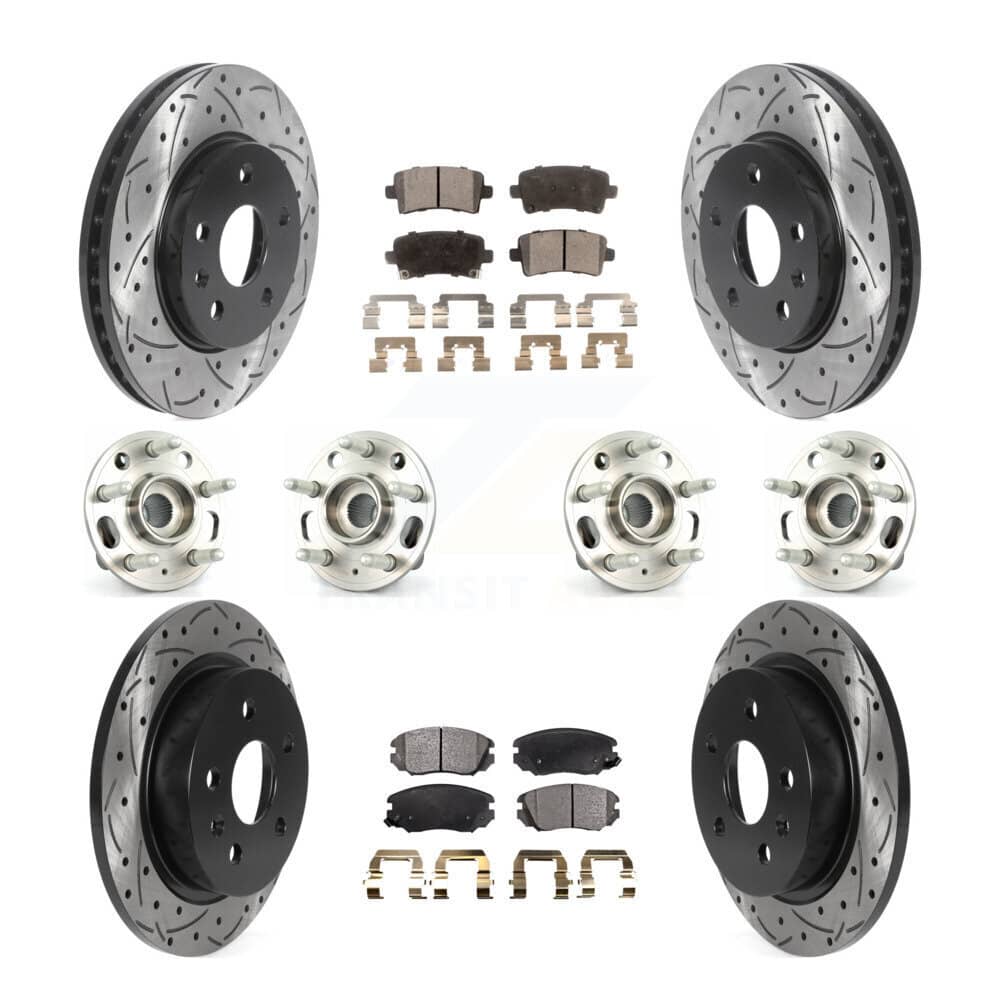Transit Auto - KBB-115766 - Front and Rear Wheel Bearing and Hub Assembly Kits