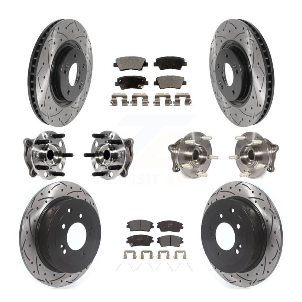 Transit Auto - KBB-115776 - Front and Rear Wheel Bearing and Hub Assembly Kits