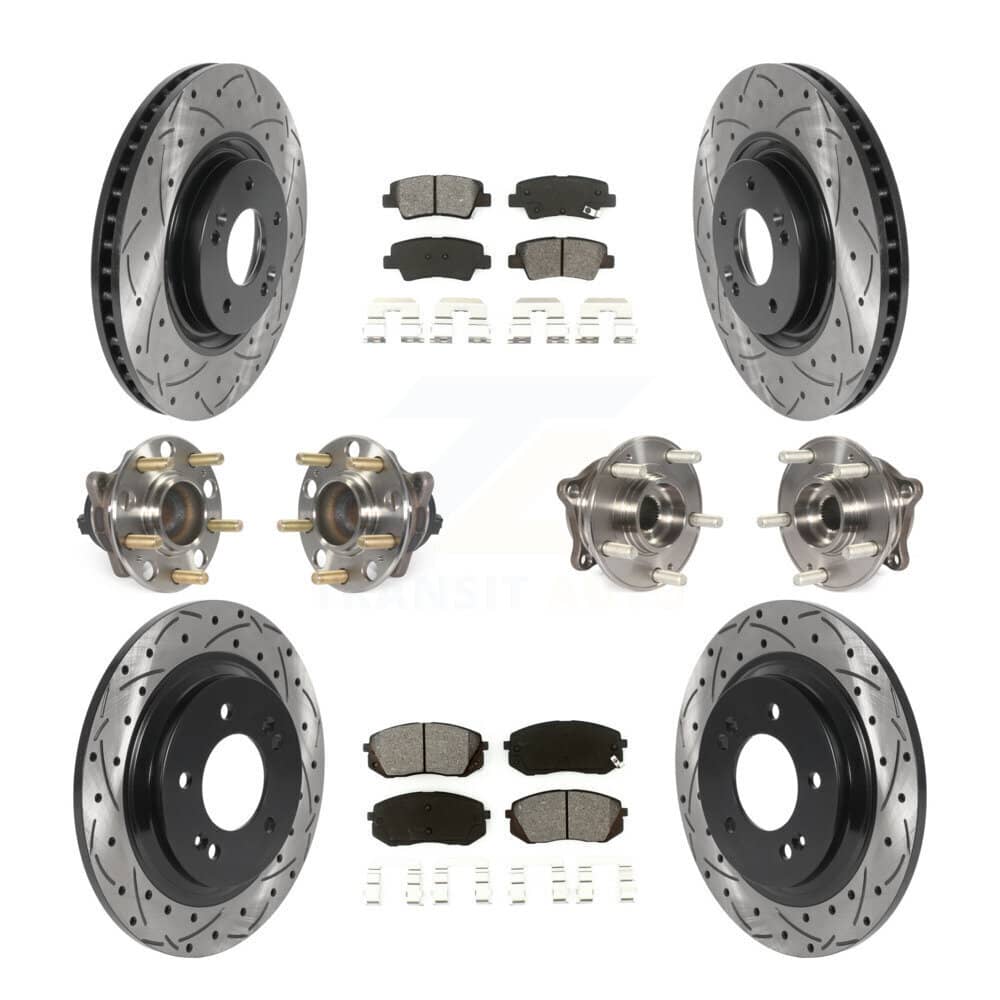 Transit Auto - KBB-115860 - Front and Rear Wheel Bearing and Hub Assembly Kits