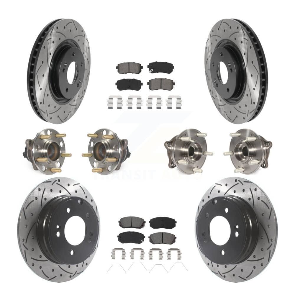 Transit Auto - KBB-115862 - Front and Rear Wheel Bearing and Hub Assembly Kits