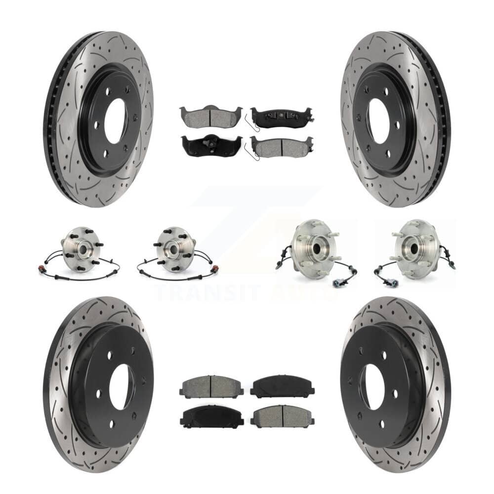 Transit Auto - KBB-115882 - Front and Rear Wheel Bearing and Hub Assembly Kits