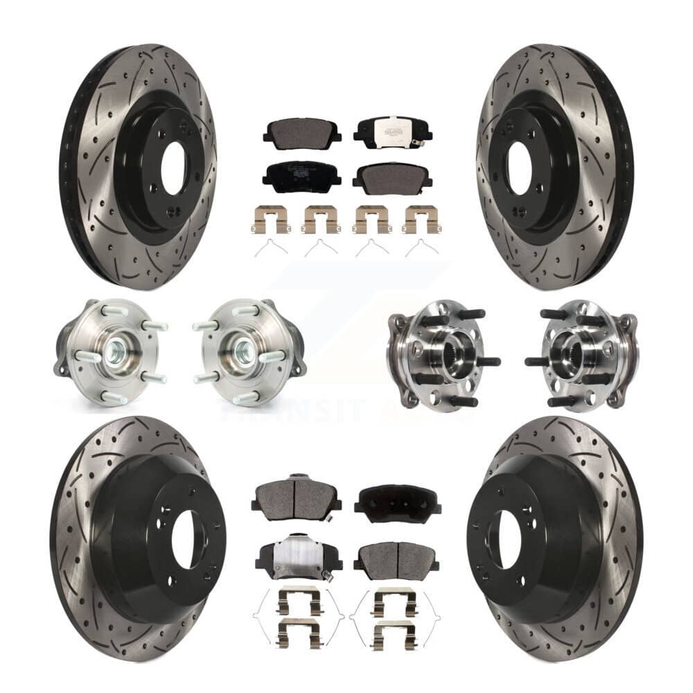 Transit Auto - KBB-115938 - Front and Rear Wheel Bearing and Hub Assembly Kits