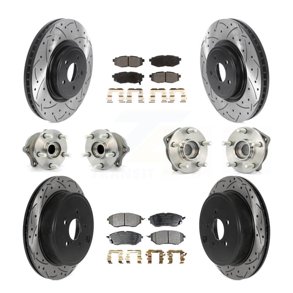 Transit Auto - KBB-115951 - Front and Rear Wheel Bearing and Hub Assembly Kits