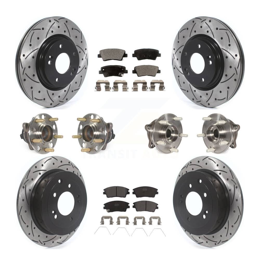 Transit Auto - KBB-115979 - Front and Rear Wheel Bearing and Hub Assembly Kits