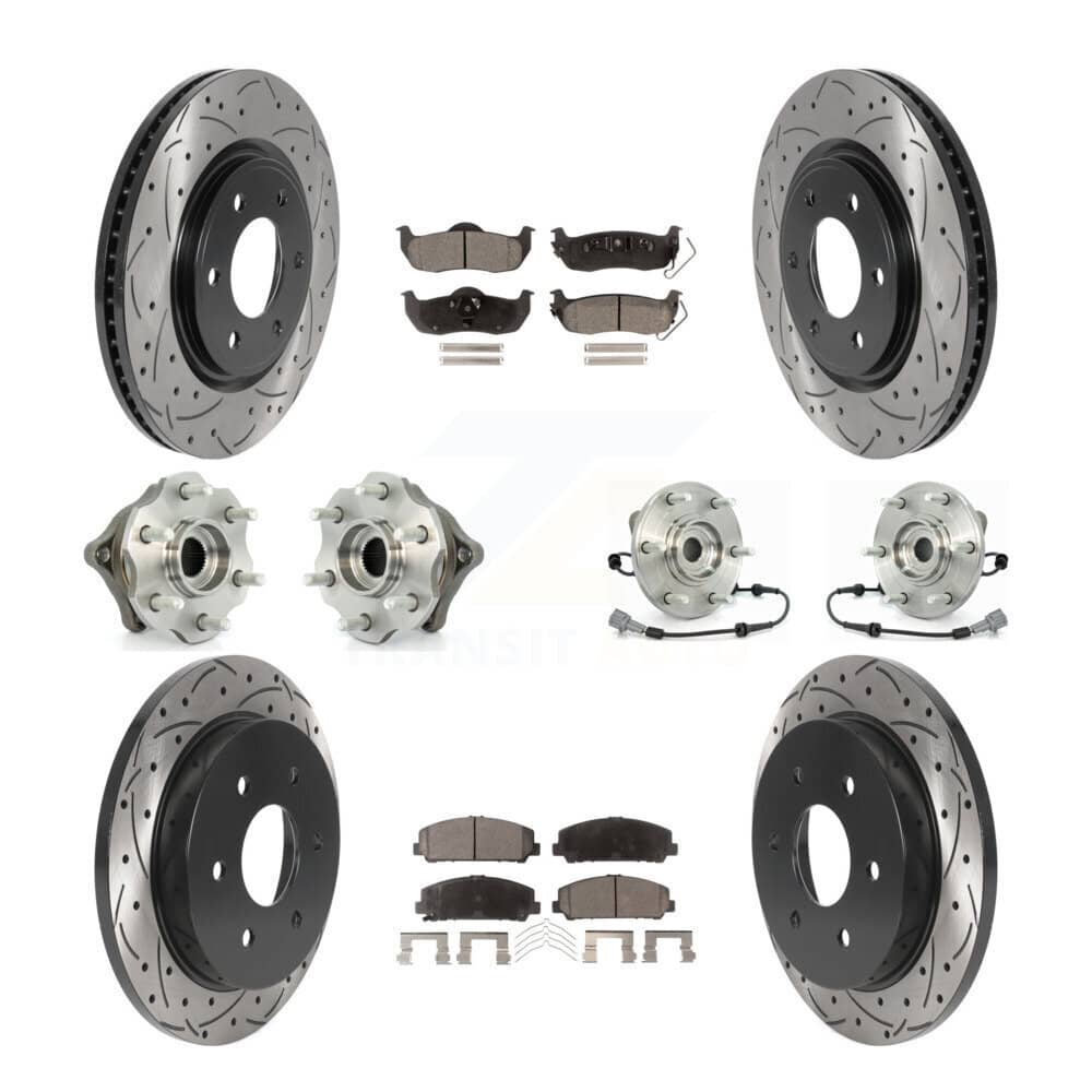 Transit Auto - KBB-115994 - Front and Rear Wheel Bearing and Hub Assembly Kits