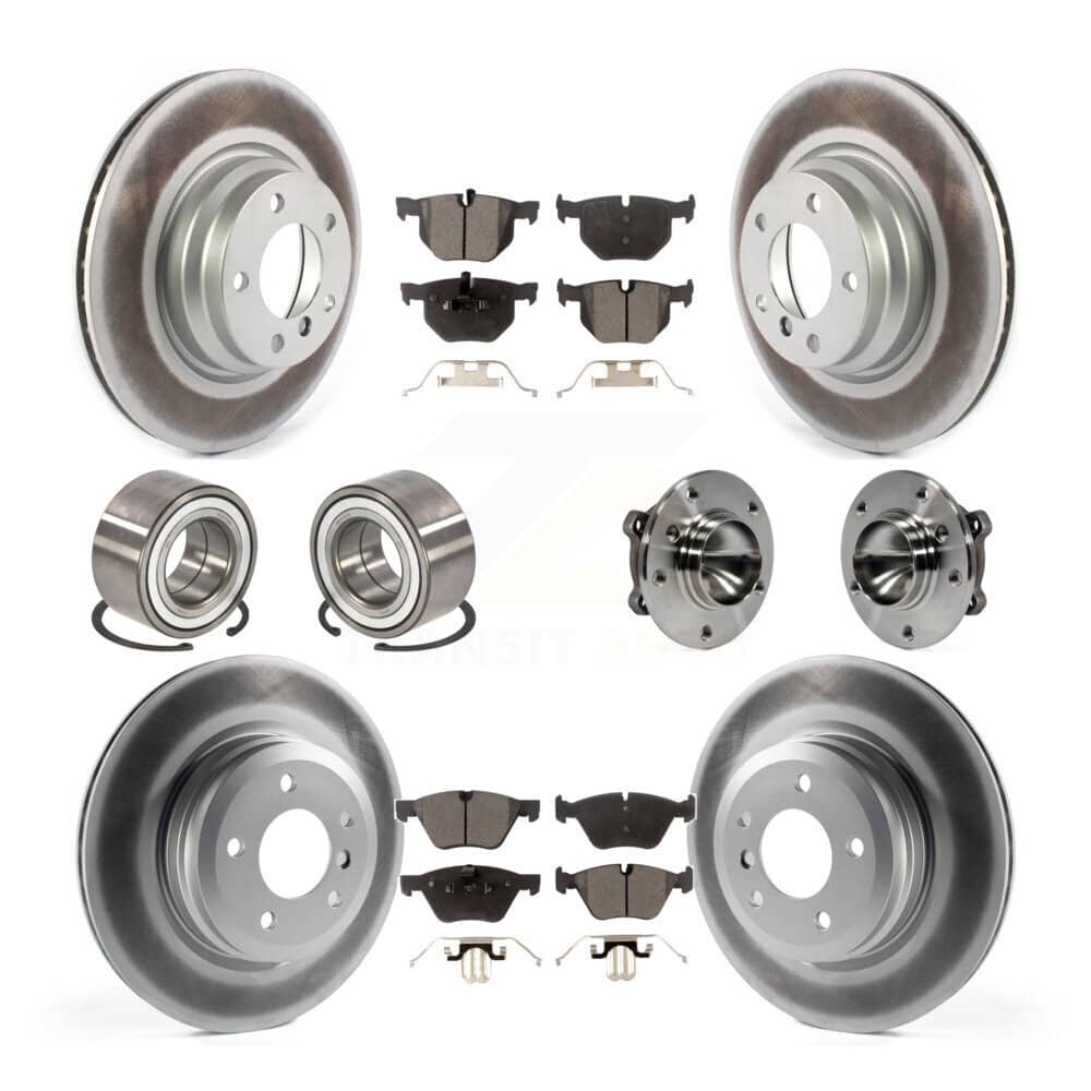 Transit Auto - KBB-116087 - Front and Rear Wheel Bearing and Hub Assembly Kits