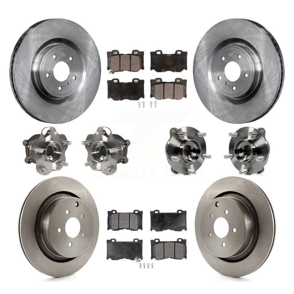Transit Auto - KBB-116540 - Front and Rear Wheel Bearing and Hub Assembly Kits