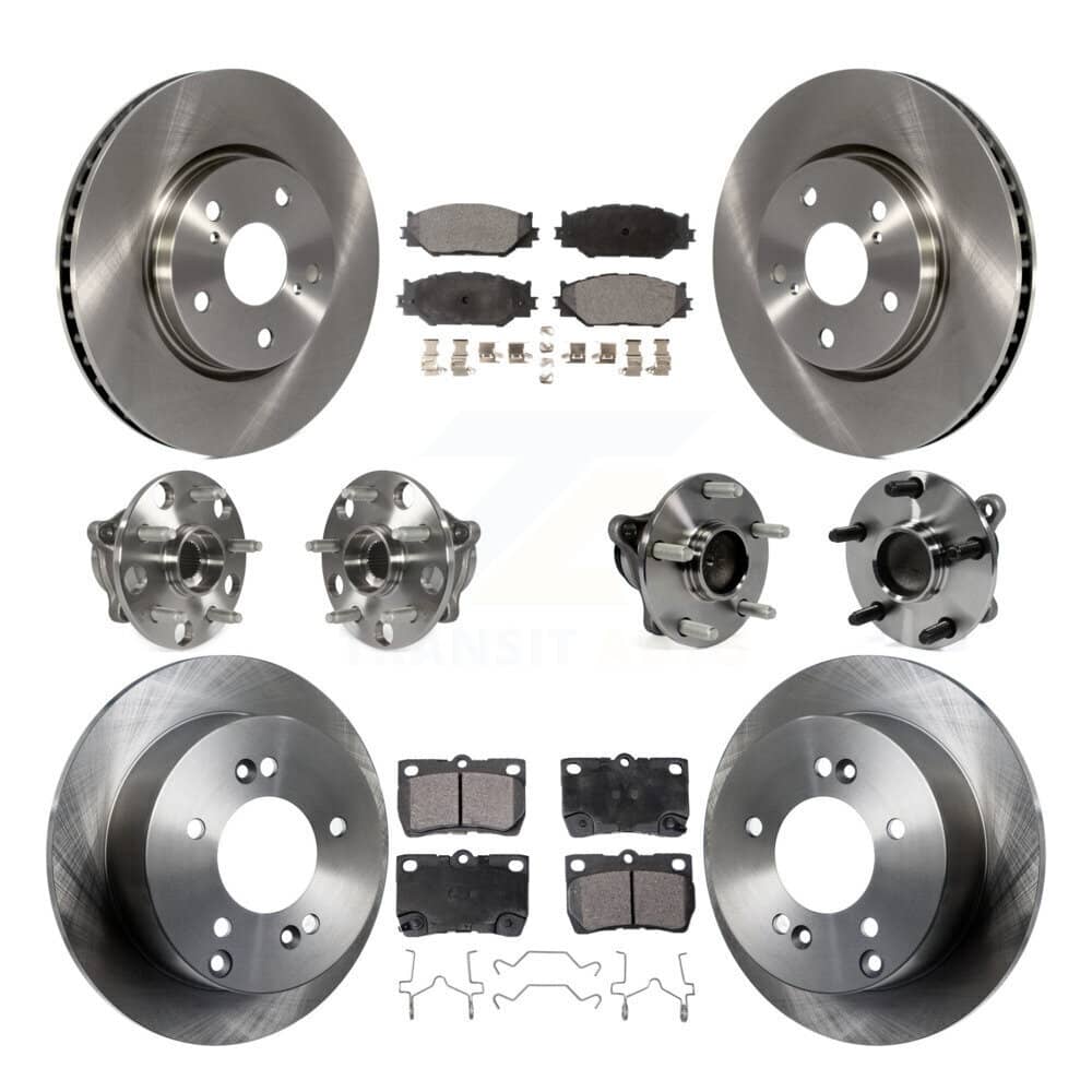 Transit Auto - KBB-116553 - Front and Rear Wheel Bearing and Hub Assembly Kits