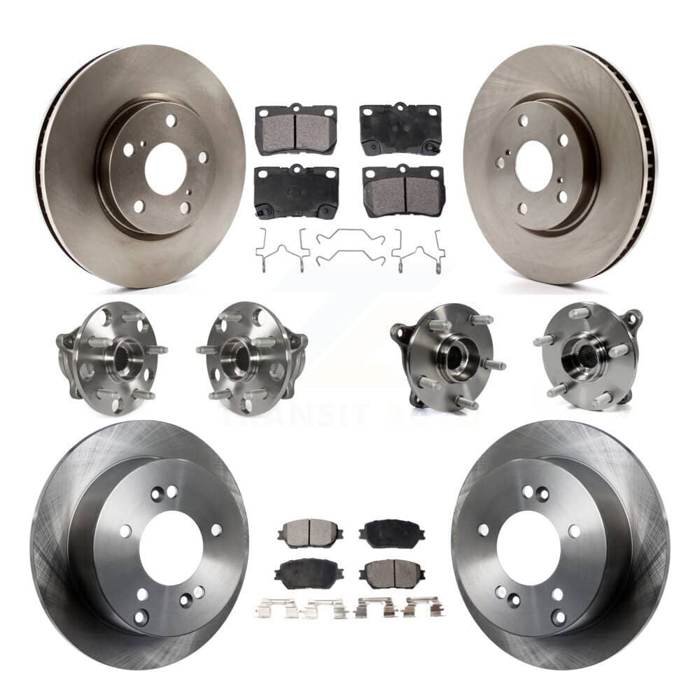 Transit Auto - KBB-116558 - Front and Rear Wheel Bearing and Hub Assembly Kits