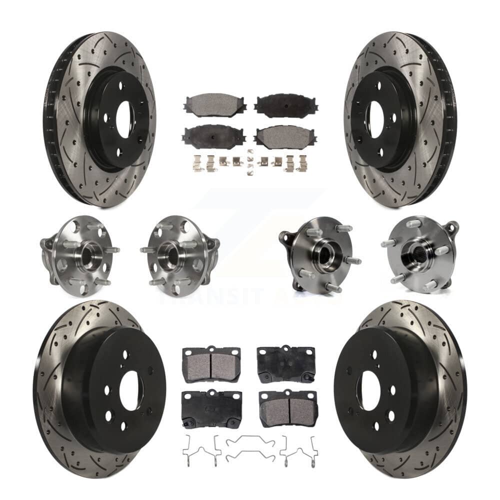 Transit Auto - KBB-116590 - Front and Rear Wheel Bearing and Hub Assembly Kits