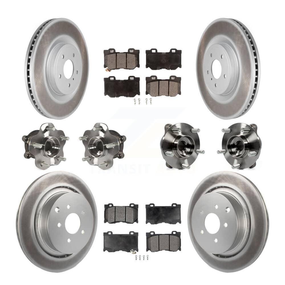 Transit Auto - KBB-116643 - Front and Rear Wheel Bearing and Hub Assembly Kits