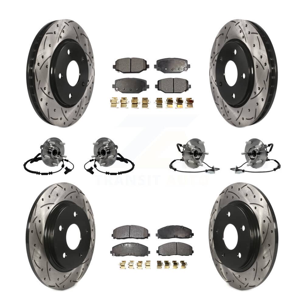 Transit Auto - KBB-116737 - Front and Rear Wheel Bearing and Hub Assembly Kits