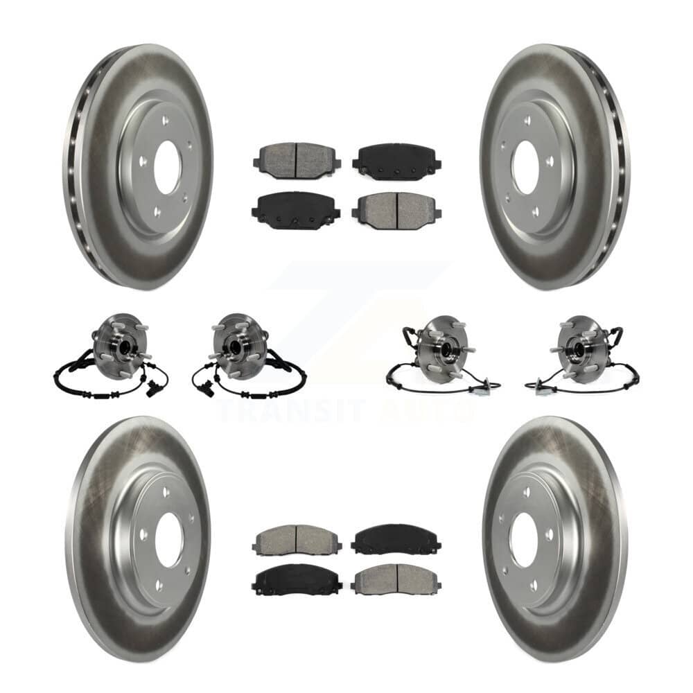 Transit Auto - KBB-116747 - Front and Rear Wheel Bearing and Hub Assembly Kits