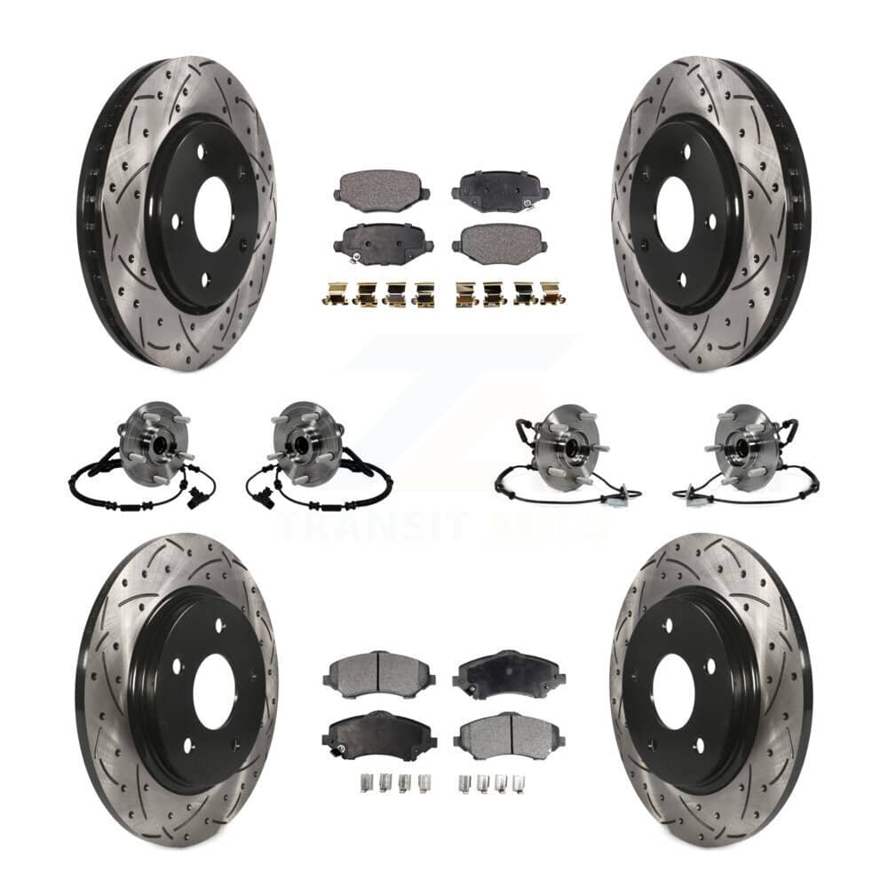 Transit Auto - KBB-116786 - Front and Rear Wheel Bearing and Hub Assembly Kits