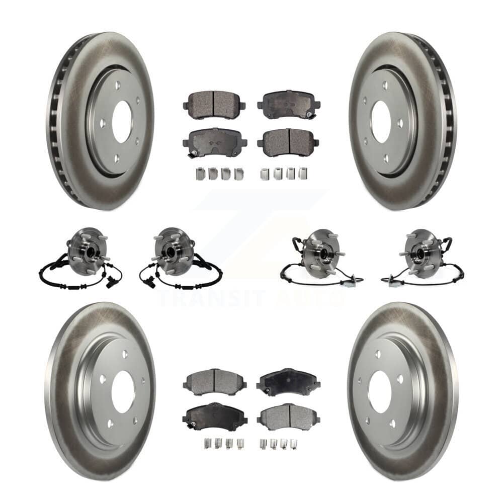 Transit Auto - KBB-116838 - Front and Rear Wheel Bearing and Hub Assembly Kits