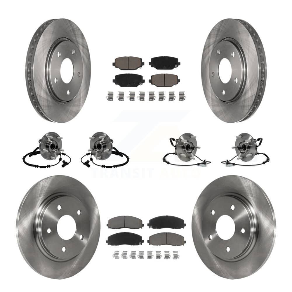 Transit Auto - KBB-119215 - Front and Rear Wheel Bearing and Hub Assembly Kits