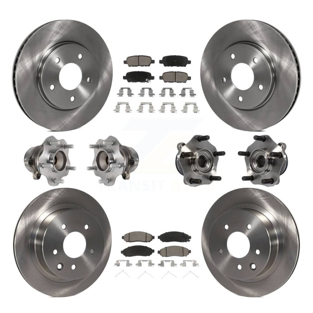 Transit Auto - KBB-119327 - Front and Rear Wheel Bearing and Hub Assembly Kits