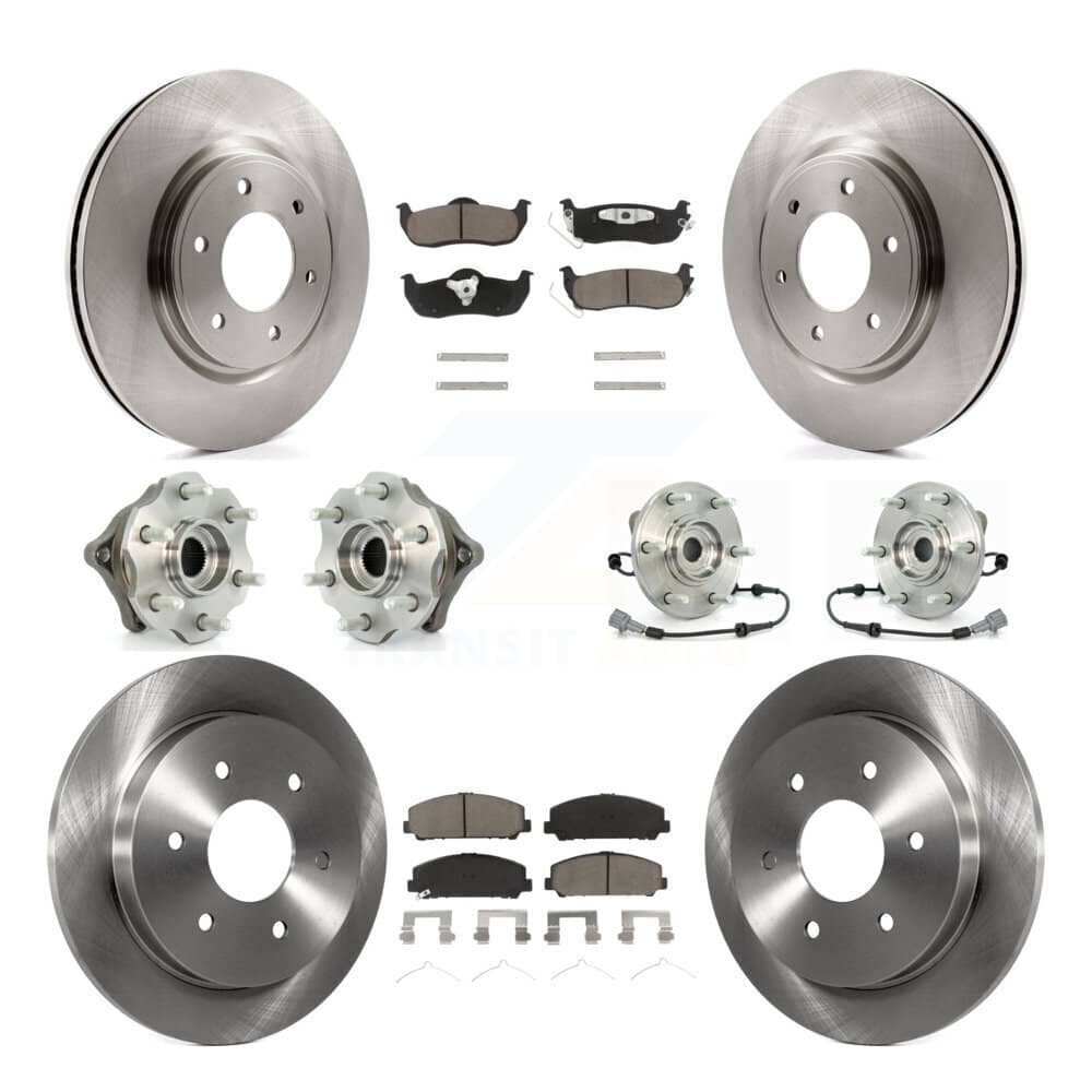 Transit Auto - KBB-119342 - Front and Rear Wheel Bearing and Hub Assembly Kits