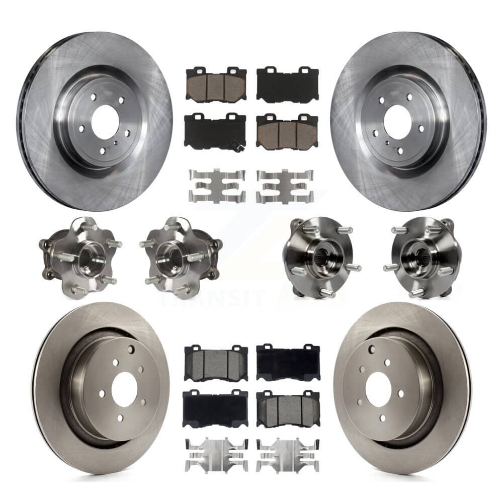 Transit Auto - KBB-119346 - Front and Rear Wheel Bearing and Hub Assembly Kits