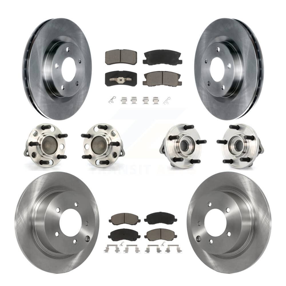 Transit Auto - KBB-119442 - Front and Rear Wheel Bearing and Hub Assembly Kits