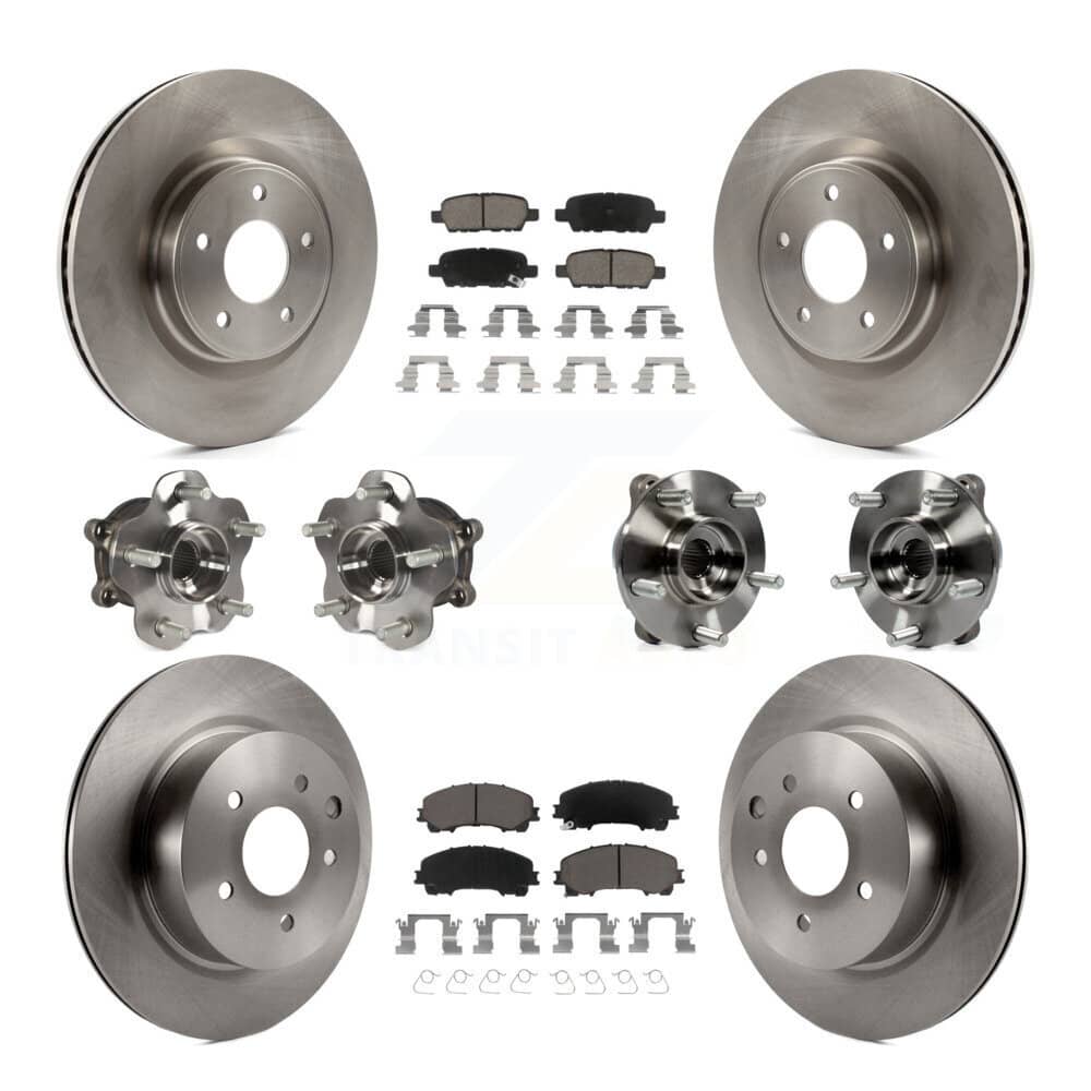 Transit Auto - KBB-119485 - Front and Rear Wheel Bearing and Hub Assembly Kits