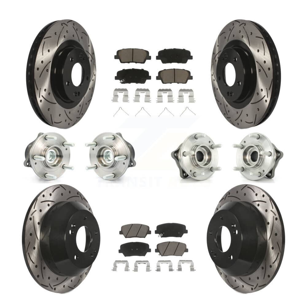 Transit Auto - KBB-119823 - Front and Rear Wheel Bearing and Hub Assembly Kits