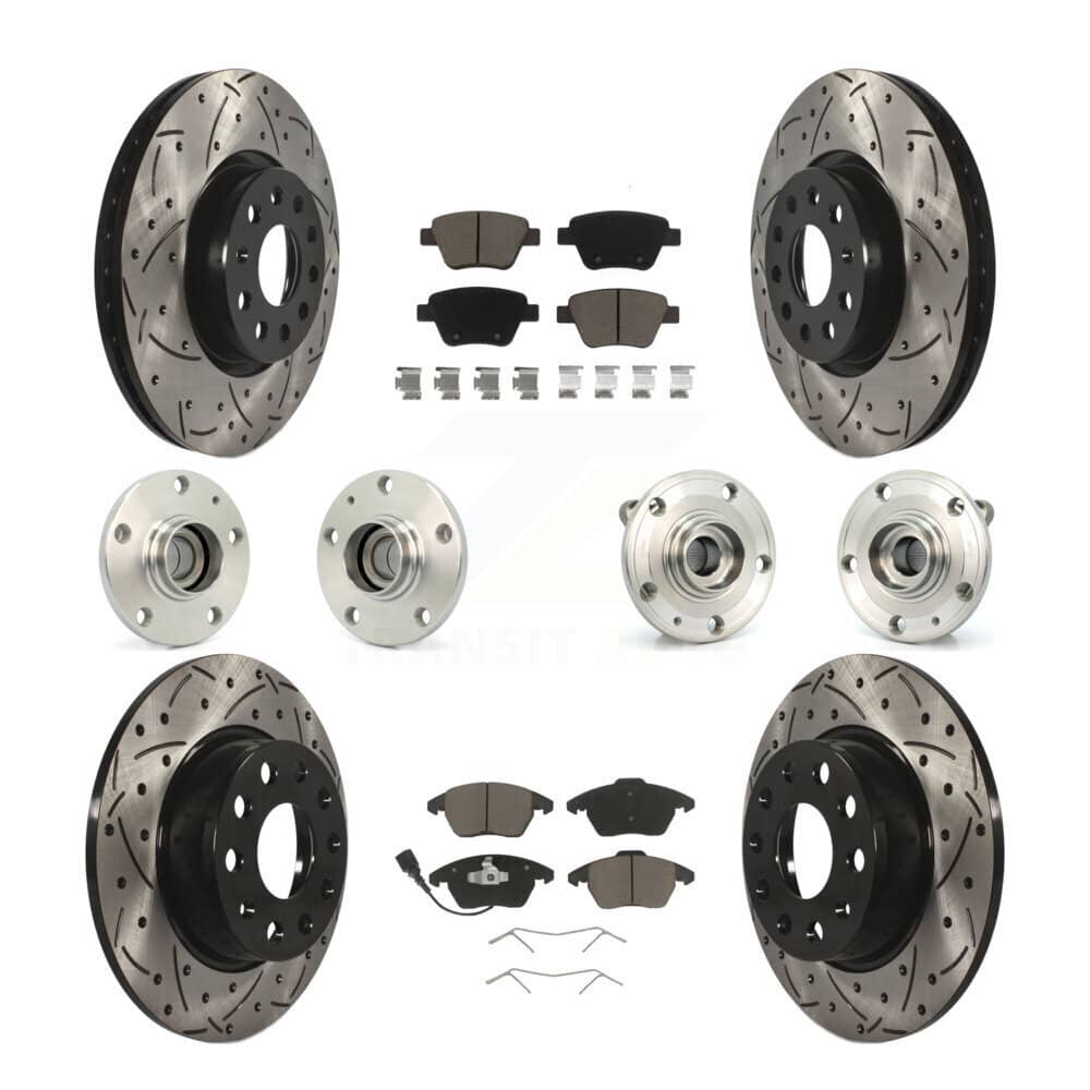 Transit Auto - KBB-119827 - Front and Rear Wheel Bearing and Hub Assembly Kits