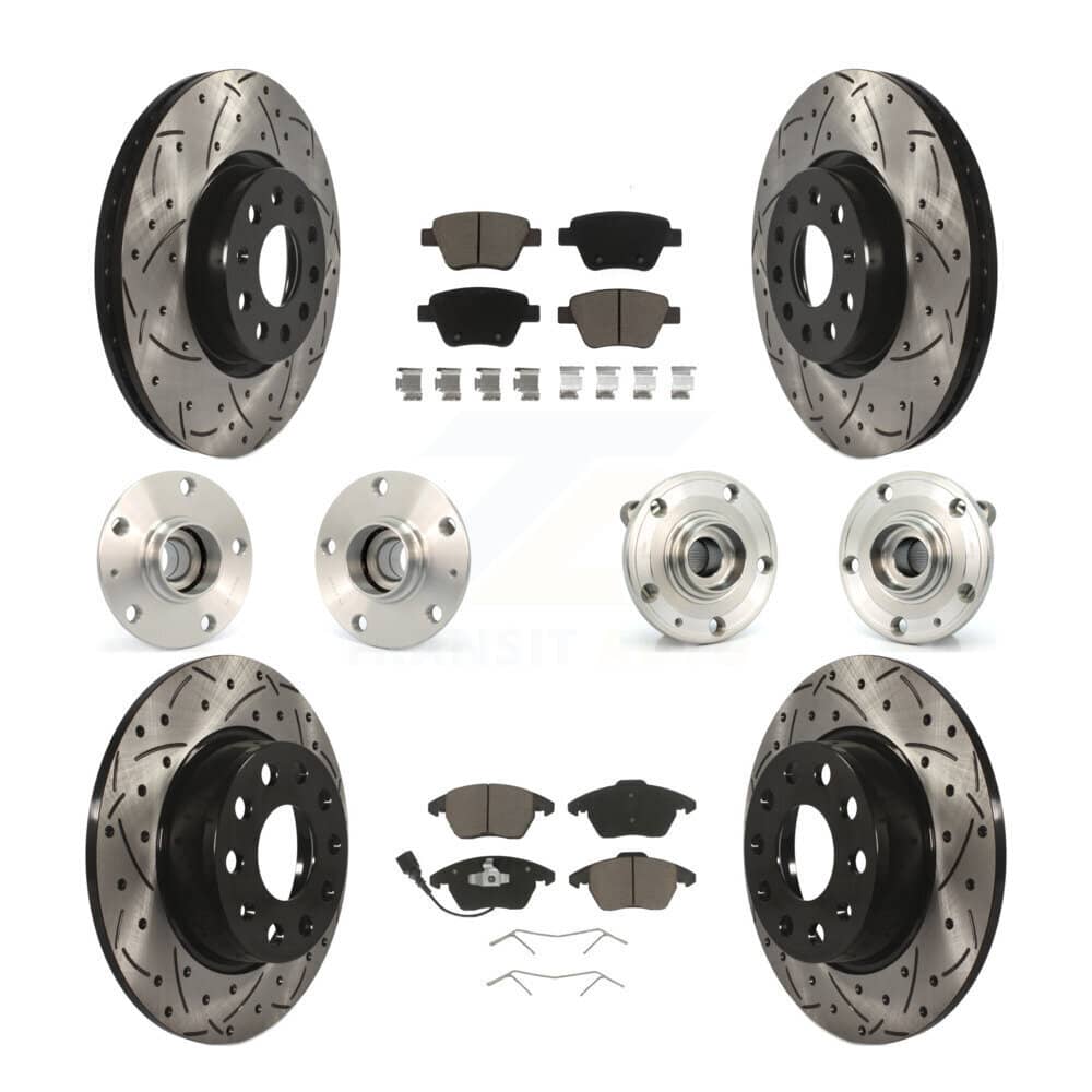 Transit Auto - KBB-119828 - Front and Rear Wheel Bearing and Hub Assembly Kits