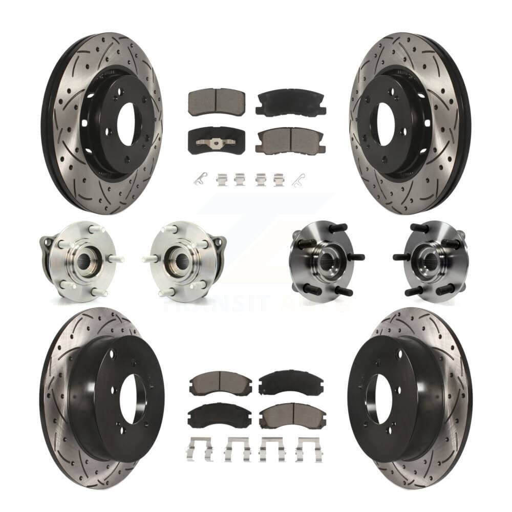 Transit Auto - KBB-119834 - Front and Rear Wheel Bearing and Hub Assembly Kits