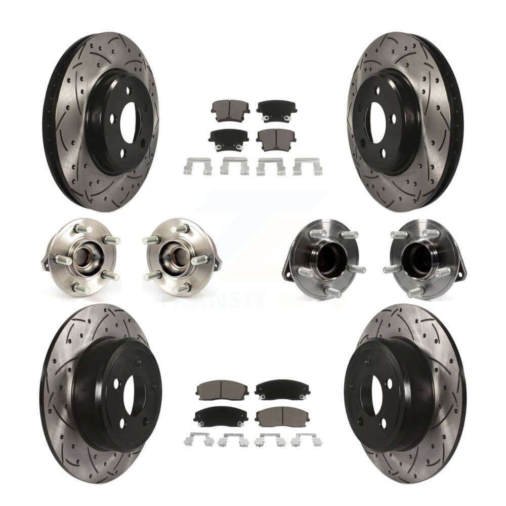 Transit Auto - KBB-119839 - Front and Rear Wheel Bearing and Hub Assembly Kits