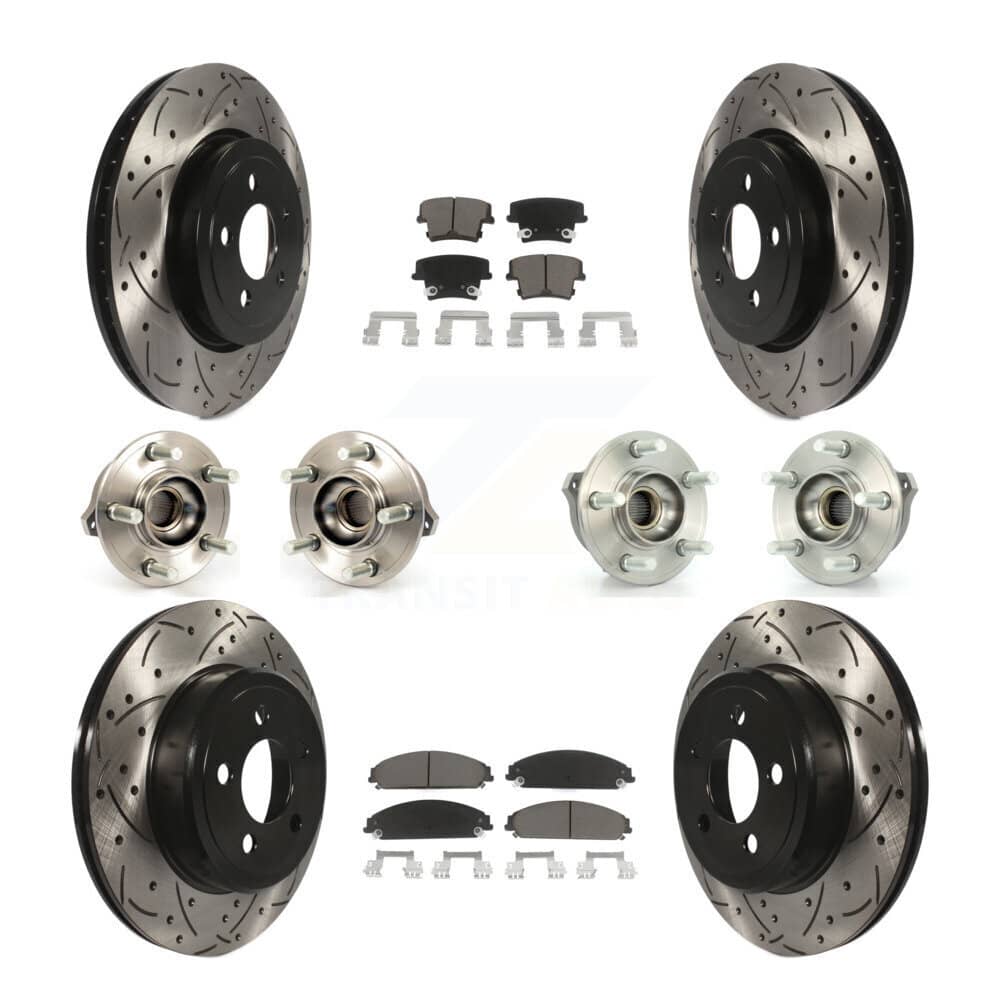 Transit Auto - KBB-119840 - Front and Rear Wheel Bearing and Hub Assembly Kits
